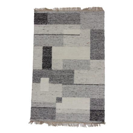 Tapis laine tissé Rustic 130x202 tapis en laine moderne de séjour ou de chambre à coucher
