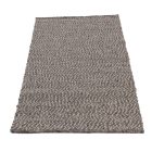Tapis gris en laine Rustic 72x143 tapis épais