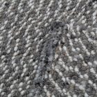 Tapis gris en laine Rustic 72x143 tapis épais