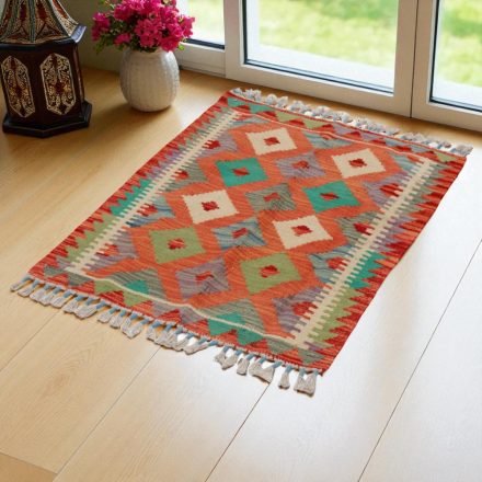 Tapis Kilim Afghan 90x65 kilim ethnique tissé main