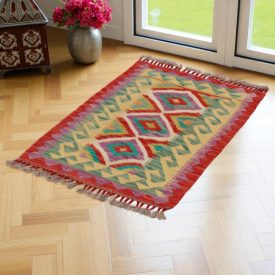 Tapis Kilim tissé main Chobi 58x89 tapis Kilim afghan