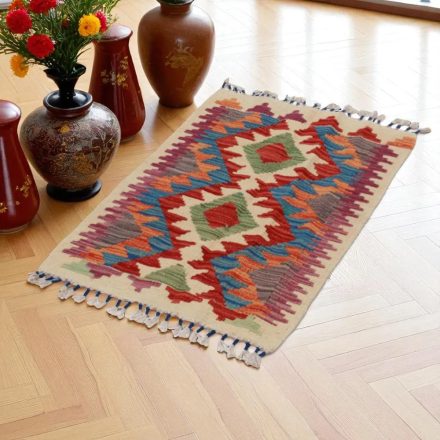Tapis Kilim Chobi 94x63 kilim en laine afghane tissé main