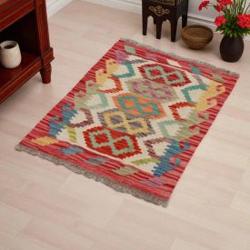 Tapis Kilim Chobi 66x95 kilim en laine afghane tissé main