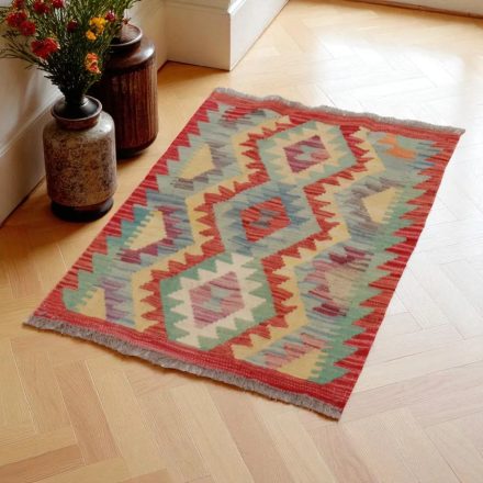 Tapis Kilim Chobi 66x84 kilim en laine afghane tissé main