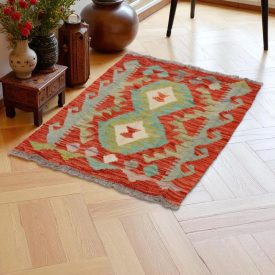 Tapis Kilim Chobi 95x64 kilim en laine afghane tissé main