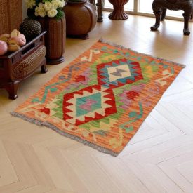 Tapis Kilim Chobi 56x96 kilim en laine afghane tissé main