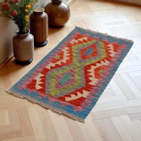 Tapis Kilim Chobi 63x97 kilim en laine afghane tissé main