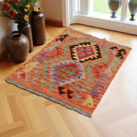 Tapis Kilim Chobi 90x66 kilim en laine afghane tissé main