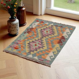 Tapis Kilim tissé main Chobi 62x86 tapis Kilim afghan