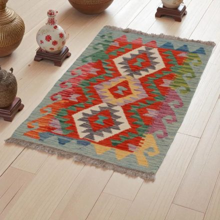 Tapis kilim ethnique Chobi 248x176 kilim en laine afghane tissé main