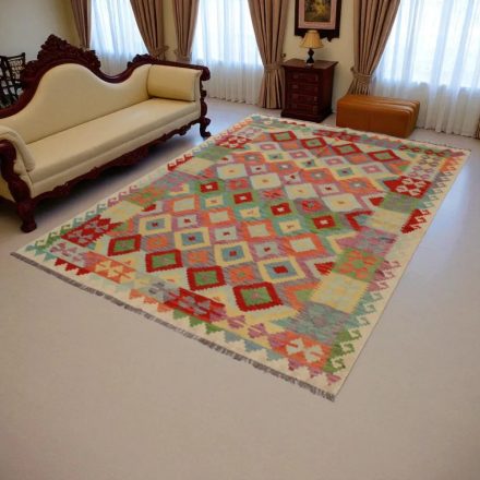Tapis Kilim Chobi 241x174 kilim en laine afghane tissé main