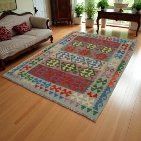 Tapis Kilim tissé main Chobi 174x244 tapis Kilim afghan