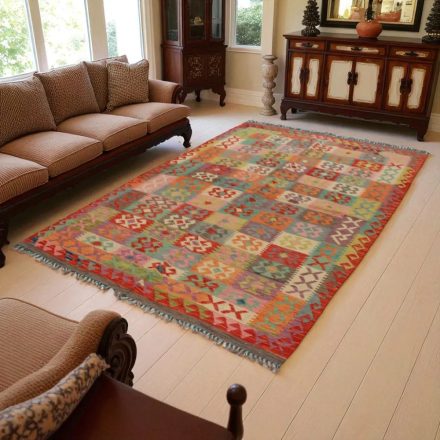 Tapis Kilim Chobi 244x166 kilim en laine afghane tissé main