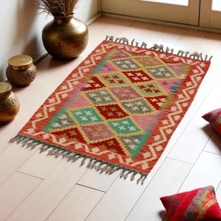 Tapis Kilim Chobi 65x89 kilim en laine afghane tissé main