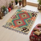 Tapis Kilim Chobi 77x60 kilim en laine afghane tissé main