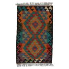 Tapis Kilim Chobi 86x61 kilim en laine afghane tissé main
