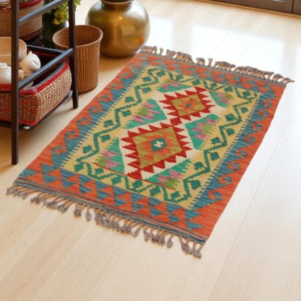 Tapis Kilim Chobi 85x64 kilim en laine afghane tissé main