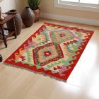 Tapis Kilim Chobi 64x92 kilim en laine afghane tissé main