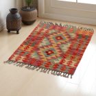 Tapis Kilim Chobi 90x60 kilim en laine afghane tissé main