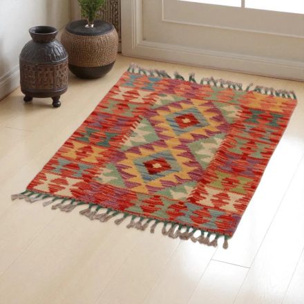 Tapis Kilim Chobi 90x60 kilim en laine afghane tissé main