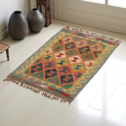 Tapis Kilim Chobi 74x64 kilim en laine afghane tissé main