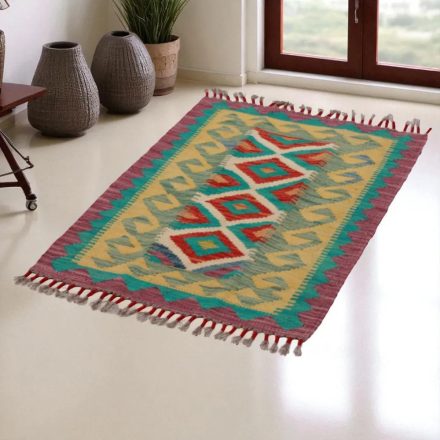 Tapis Kilim Chobi 85x60 kilim en laine afghane tissé main