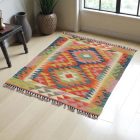 Kilim ethnique Chobi 124x88 Tapis Kilim afghan tissé main