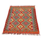 Tapis Kilim Chobi 125x79 Kilim afghan en laine tissé à la main
