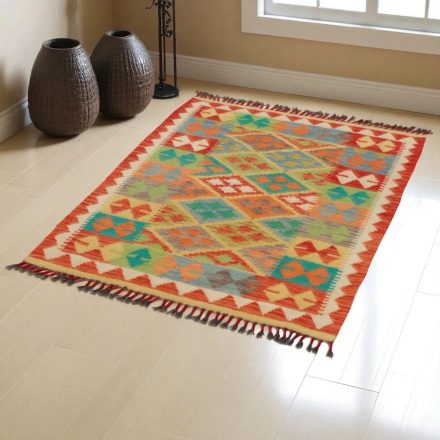 Tapis Kilim Afghan 120x88 kilim ethnique tissé main