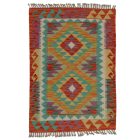 Tapis Kilim Chobi 77x124 kilim en laine afghane tissé main