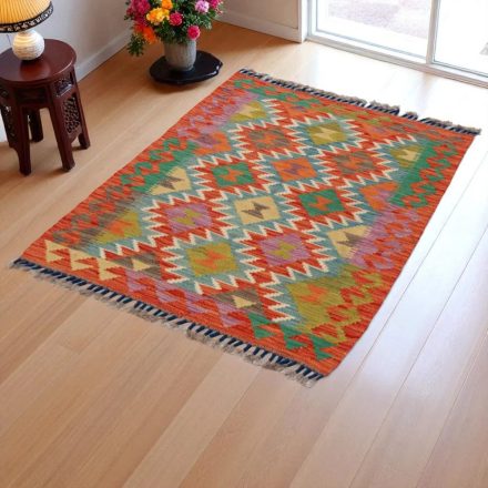 Tapis Kilim Chobi 116x80 Kilim afghan en laine tissé à la main