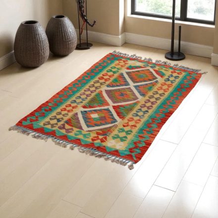 Tapis Kilim Chobi 82x128 kilim en laine afghane tissé main