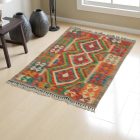 Tapis Kilim Chobi 88x120 kilim en laine afghane tissé main