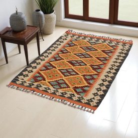 Tapis Kilim Chobi 76x202 kilim en laine afghane tissé main