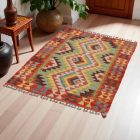 Tapis Kilim Chobi 126x86 Kilim afghan en laine tissé à la main