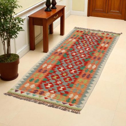 Tapis Kilim Chobi 73x193 kilim en laine afghane tissé main