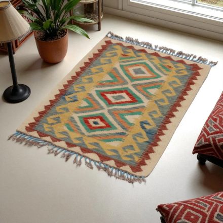 Tapis Kilim Chobi 58x91 kilim en laine afghane tissé main