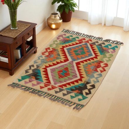 Tapis Kilim Chobi 94x58 kilim en laine afghane tissé main