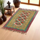 Tapis Kilim Chobi 87x65 kilim en laine afghane tissé main