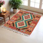 Tapis Kilim Chobi 88x64 kilim en laine afghane tissé main