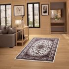 Tapis classique beige 140x200 tapis mécanique polyester