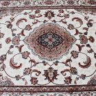 Tapis classique beige 140x200 tapis mécanique polyester