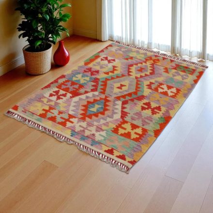 Tapis Kilim Chobi 152x101 Kilim afghan en laine tissé à la main