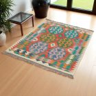 Tapis Kilim Chobi 147x100 Kilim afghan en laine tissé à la main