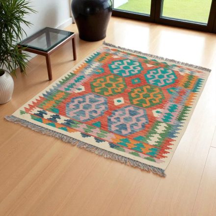 Tapis Kilim Chobi 147x100 Kilim afghan en laine tissé à la main