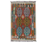 Tapis Kilim Chobi 147x100 Kilim afghan en laine tissé à la main
