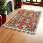 Tapis Kilim tissé main 131x93 Kilim afghan en laine