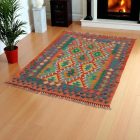 Tapis Kilim Chobi 83x126 kilim en laine afghane tissé main