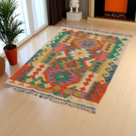 Tapis Kilim Afghan Chobi 148x102 tapis kilim fait main