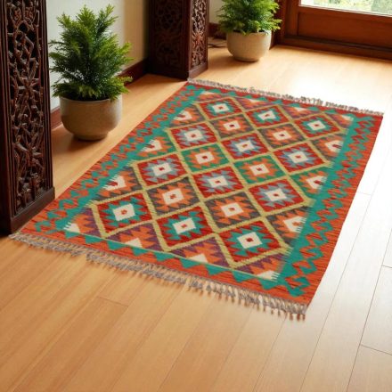 Tapis Kilim Chobi 149x103 Kilim afghan en laine tissé à la main